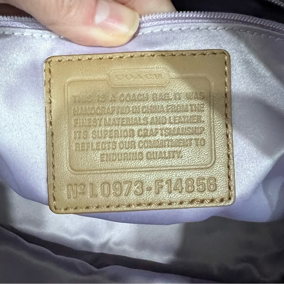 NWOT Coach Horse & Carriage Monogram Canvas Leather Large Tote Bag L0973-F14857 - Picture 9 of 9